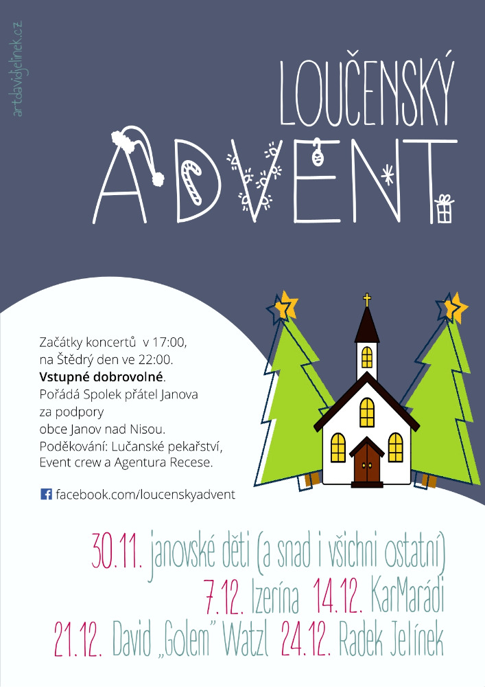 Loučenský advent 2025 - plakát